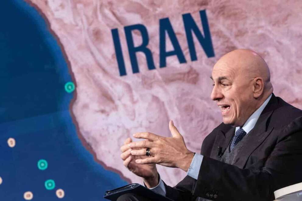 Il Ministro della Difesa Guido Crosetto ospite di Bruno Vespa nella trasmissione Porta a Porta, Rai Uno, a Roma, Mercoledì 18 Marzo 2026 (foto Mauro Scrobogna /LaPresse) Defense Minister Guido Crosetto guest of Bruno Vespa on the programme Porta a Porta, Rai Uno, in Rome, Wednesday March 18 2026 (Photo by Mauro Scrobogna / LaPresse)