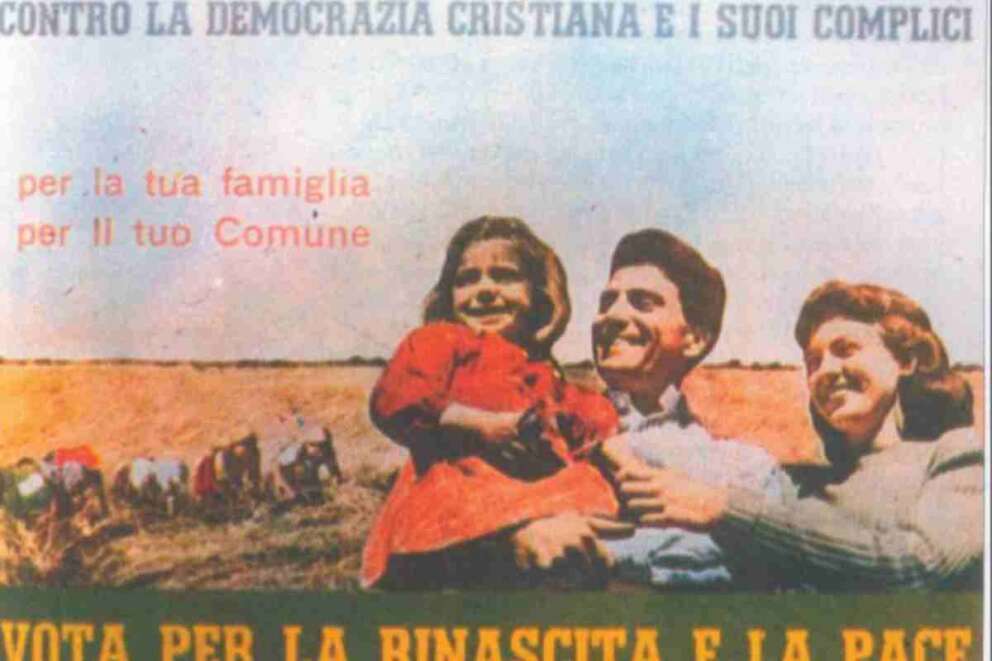 Raf Vallone, Edith Bieber e la bimba: la storia segreta del manifesto del Fronte per le elezioni del ’48