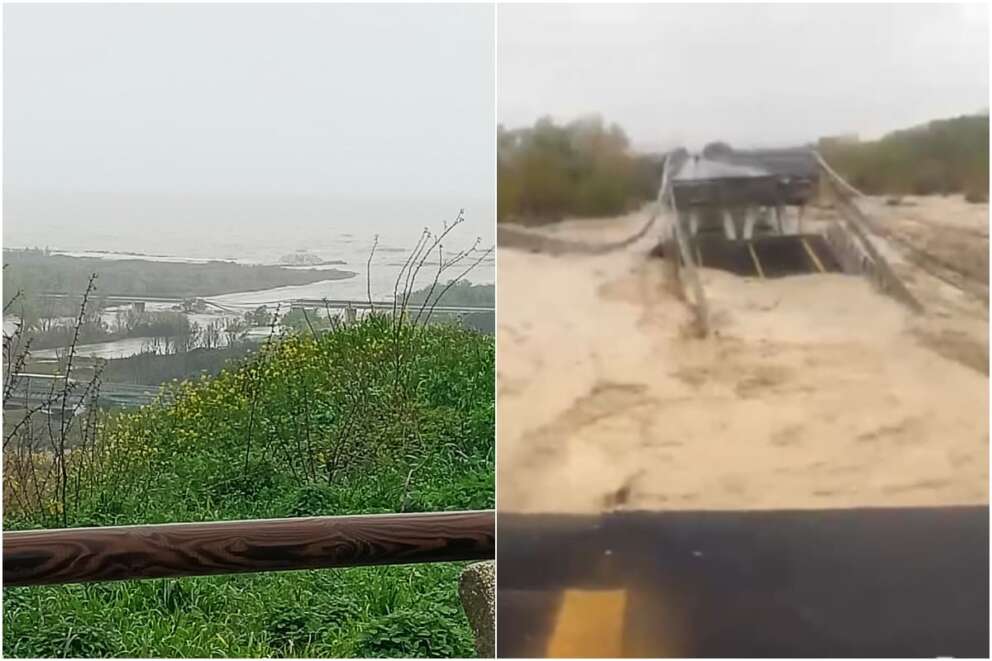 Maltempo in Molise, crolla un ponte sul fiume Trigno: la dorsale Adriatica spaccata in due con l’Abruzzo