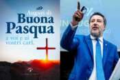 Pasqua di morte: ennesima strage in mare, ma Salvini festeggia mostrando il crocefisso