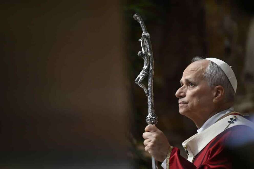 Foto Vatican Media/LaPresse 4 Giugno 2025 – Città del Vaticano, Cronaca – Papa Leone XIV – Santa Messa in suffragio del defunto Papa Francesco e dei Cardinali e Vescovi defunti nel corso dell’anno DISTRIBUTION FREE OF CHARGE – NOT FOR SALE