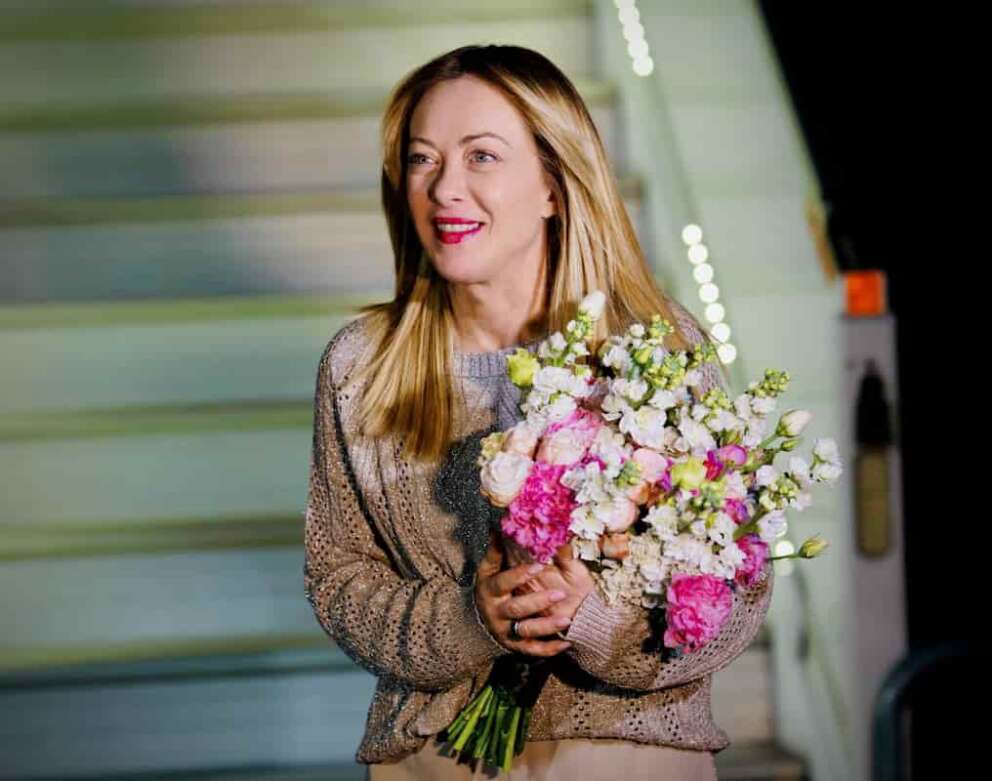 Il Presidente del Consiglio Giorgia Meloni arriva in Armenia per il vertice UE – 3 maggio 2026 DISTRIBUTION FREE OF CHARGE – NOT FOR SALE – Obbligatorio citare la fonte LaPresse/Palazzo Chigi/Filippo Attili