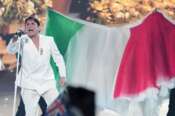 Sal Da Vinci from Italy performs the song “Per Sempre Si” during the first semifinal of the 70th Eurovision Song Contest in Vienna, Austria, Tuesday, May 12, 2026. (AP Photo/Martin Meissner)