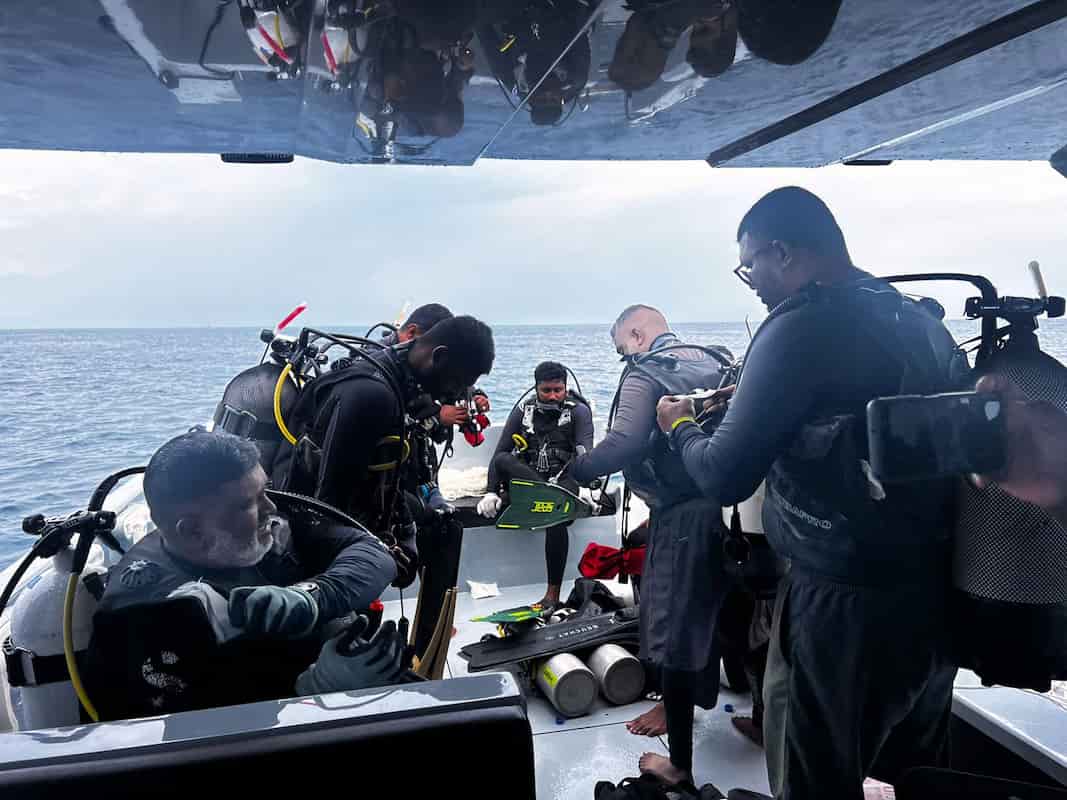 Immersione sub Maldive soccorsi