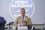 Roberto Vannacci alla Conferenza stampa di Futuro Nazionale a Palazzo Pirelli , Milano (Italy) May 26, 2026 (Photo Claudio Furlan/LaPresse)