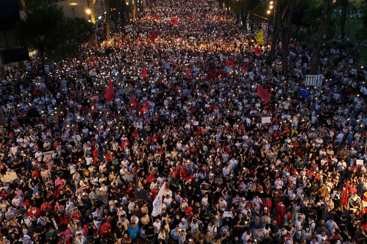 Albania proteste Kushner