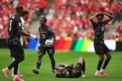Canada’s Ismael Kone, below, lays on the ground after sustaining an injury during the World Cup Group B soccer match against Qatar in Vancouver, British Columbia, Thursday, June 18, 2026. (AP Photo/Abbie Parr) Associate Press/ LaPresse Only Italy and Spain