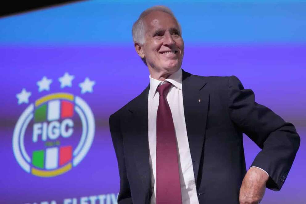Giovanni Malago’ elected new president of the Italian Football Federation (FIGC) during the FIGC elective assembly at the Rome’s Italy – Monday June 22, 2026 – Sport Soccer ( Photo by Alfredo Falcone/LaPresse )