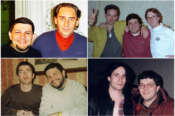 FOTO PER GENTILE CONCESSIONE DI FEDERICO GUGLIEMI: IN SENSO ORARIO CON FRANCO BATTIATO, CON I REM, CON JEFFBUCKLEY, CON NOEL GALLAGHER