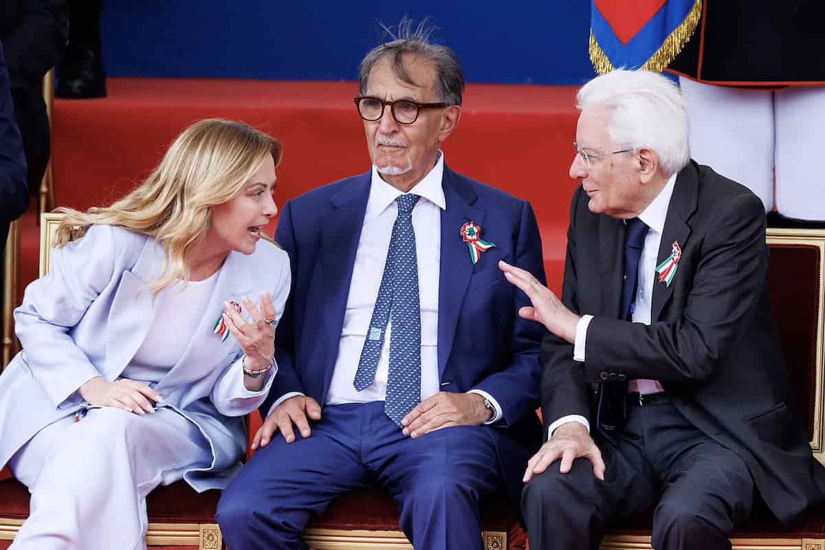 Meloni La Russa Mattarella