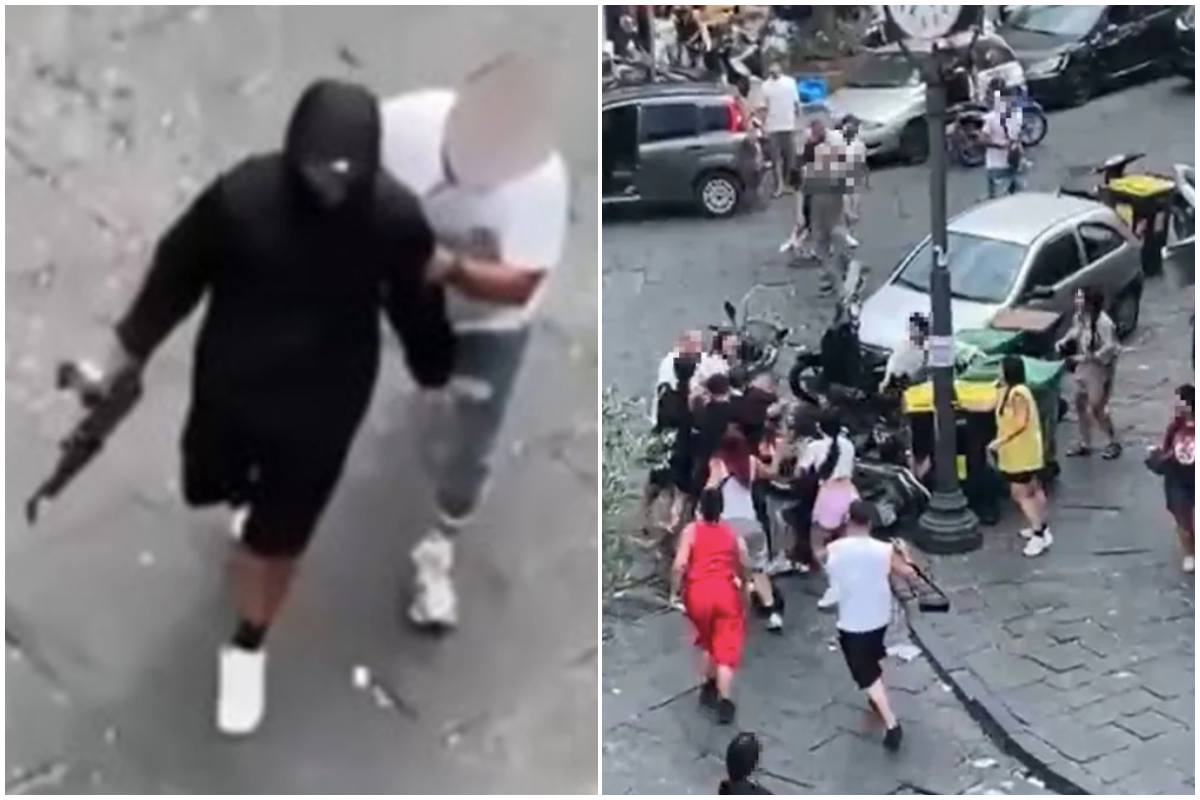 Perché un uomo minacciava con un kalashnikov nel centro di Napoli: la lite a Montesanto, i colpi in aria, i tre arrestati
